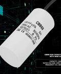 Heavy Duty Run Capacitor For Motors And Air Compressors 250VAC 120uF 50 60Hz Durable Metallized Polypropylene Film