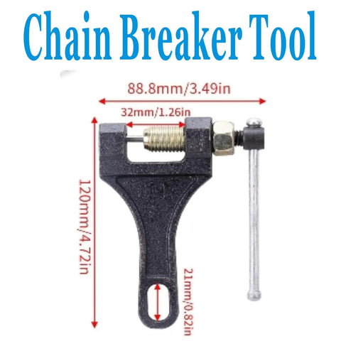 Pro Grade Heavy Duty Chain Breaker Tool Built Tough For 420 To 530 Roller Chains Across Motorcycle ATV Dirt Bike Mini Bike
