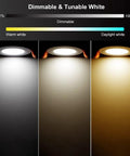 Smart 2 Inch LED Recessed Downlight Kit With RGB Color Changing WiFi Enabled Dimmable 2700K to 6500K 5W Ceiling Light color temperature