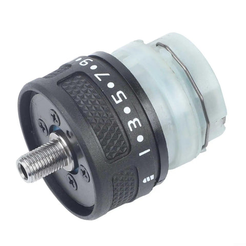 Close-up of Dual Self Locking Brushless Gearbox Replacement with 13 Tooth Metal Gear Assembly for 16V and 21V cordless tools