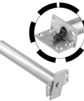 Automatic Inner Door Closer Mechanism With Concealed Tubular Design For Soft Close Fire Doors Up To 50kg Silver Fire Rated Compliance Hidden Mounting