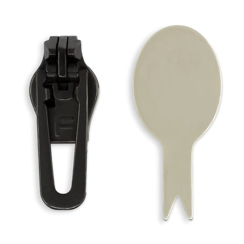 Replacement Zipper Slider Kit For Size 5 Plastic Zippers Gunmetal Finish Easy Install With Included Tool