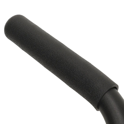 Close-up of Heavy Duty T Bar Row Barbell Handle grip for Home Gym, high strength iron attachment for bent over rows and hip squats.