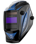 Front view of True Color Auto Darkening Welding Helmet 4/9-13 Shade For Stick MIG TIG Welding, durable hood displayed.