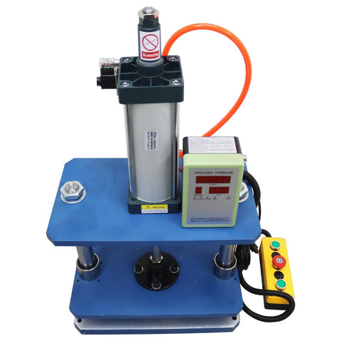 Built Like A Tank 1102 Pound Pneumatic Punch Press With Digital Display Controller for smooth sheet metal fabrication.