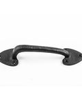 Black Wrought Iron Cabinet Door Pull from Set of 2, 7.5 Inch Drawer Pull for Cabinets and Doors with Matte Black Finish