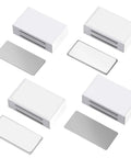 4 Pack White Cabinet Magnetic Catch With Ultra Strong Adhesive Tape Easy Install Stainless Steel Kitchen Door Magnetic Latch