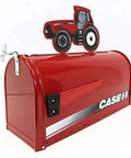 Rural Style Mailbox With Red Tractor Topper Powder Coated Steel Regulation Size Durable Mailbox And Yard Decor Featuring MX Series Tractor Topper For Farmhouse Curb Appeal And Functional Postal Access