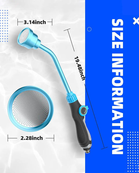 Versatile 19 Inch Detachable Sprayer Wand With 1000 Hole Gentle Rain Shower showcasing size details and dimensions