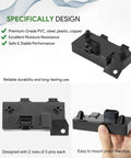 Electronic Control Unit Module For Lawn And Garden Tractors And Equipment X300 X300R X304 X305R X310 X320 X324 X340 X360 X500 X520 X530 X534 X540 X590 Direct Replacement With Easy Plug And Play And Enhanced Safety, black plastic component showing connection ports and hand for scale
