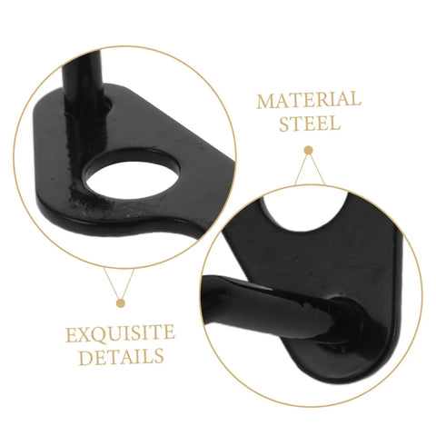 Steel material detail of Rear Derailleur Guard And Rack Protector For Mountain Road And Folding Bikes In Black
