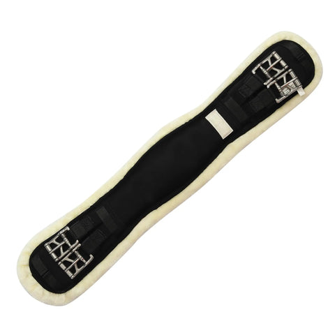 Memory Foam Dressage Girth With Sherpa Fleece Clik Buckle Black 26 Inch Ride Ready Ergonomic Comfort For Your Horse