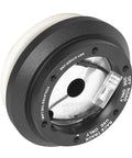 Pimp Your Ride With This Racing Style Steering Wheel Quick Release Short Hub Adapter Fits Honda Civic Del Sol Acura Integra Prelude 6 X 70mm Bolt Pattern Matte Black close-up view showing connection hardware and design details.
