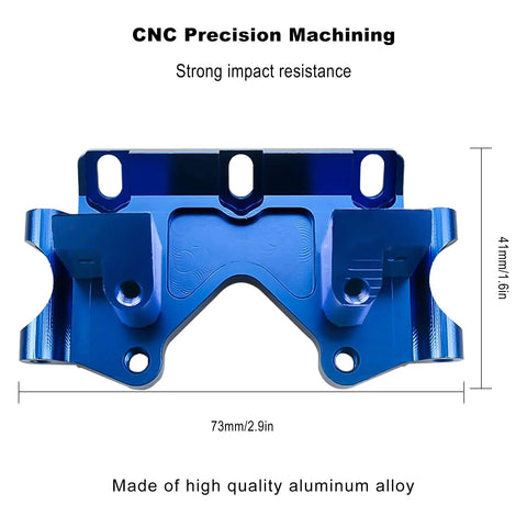 Blue anodized CNC machined Traxxas Aluminum Front Bulkhead Upgrade Kit for Slash 2WD Rustler Stampede Bandit 2530 2530A
