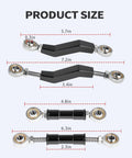 Harley Brake Lever And Shift Linkage Set For 2018 To 2025 Softail With Mid Controls Fits Fat Boy Heritage Classic Low Rider S Softail Slim Breakout Fat Bob Street Bob FXBBS FXLRS FXLRST FXRST FXST Black, 5.7in and 7.2in black linkage with Heim joints