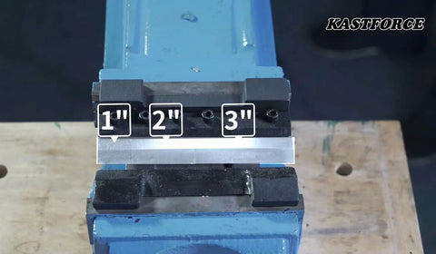6 Inch Vise Mount Metal Brake Bender Attachment For 4 Inch Or Wider Vises That Bends 14 Gauge Steel And Two Millimeter Mild Steel