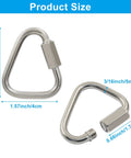 M5 Delta Quick Links Triangle 3 16 Inch 4 Pcs 316 Stainless Steel Triangle Locking Quick Connectors product size details