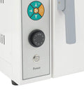 Top Shelf 800w Electric Drying Oven With Digital Temp Control From Fifty To Five Seventy Two Fahrenheit control panel with power button.