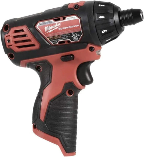 M12 One Quarter Inch Hex Cordless Screwdriver Tool Only In Generic Box With Variable Speed Trigger Lightweight Compact Design