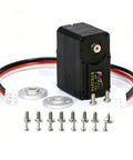 27Kg High Torque Serial Bus Servo Motor Featuring Programmable Magnetic Encoder with mounting hardware for robot projects.