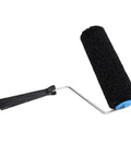 Top Shelf Nine Inch Drywall Texture Roller Cover Heavy Duty Capacity Nylon Design For Flawless Joint Compound Application Slick Wall And Ceiling Finish, black roller with handle.