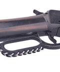 Cowhide Leather Lever Wrap Set for Lever Action Rifles and Shotguns, 3.5 Inch, Dual Color Brown and Black, Rugged Veg Tanned