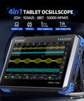 Pro Grade All In One Oscilloscope Kit With 350MHz Digital Phosphor Scope, 1GSa/s, showing 7-inch touch display and waveform.