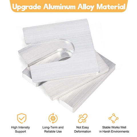Heavy Duty Aluminum Alloy Auto Lift Leveling Shims Kit For 2 Post And 4 Post Car Garage Repair with durable pads.