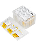 Assorted Polypropylene Safety Capacitors Kit DIP 275V AC X2 MKP 77 Piece With Ten Capacitance Values From 0.001uF To 1uF K Box