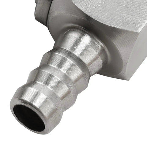 Close-up of stainless steel coupling for Fuel Line Quick Release Disconnect Coupling For BMW R1200GS S1000RR XR Aftermarket Kit