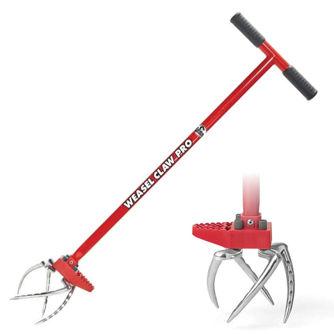 Claw Pro 3 In 1 Hand Tiller For Cultivating Loosening Aerating And Weeding With Adjustable Tines Twist Weeding Tool And Digging Fork.