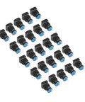 25 Pcs Key Selector Switch Self Locking Silver Metal 2 Positions Machine Tools With Keys And Seal Ring Durable Build Performance Industrial Grade Equipment Big Time Pros Need Zero Headaches Fast Easy Install No Brainer Deal, 16mm panel mount