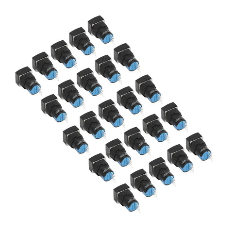 25 Pcs Key Selector Switch Self Locking Silver Metal 2 Positions Machine Tools With Keys And Seal Ring Durable Build Performance Industrial Grade Equipment Big Time Pros Need Zero Headaches Fast Easy Install No Brainer Deal, 16mm panel mount