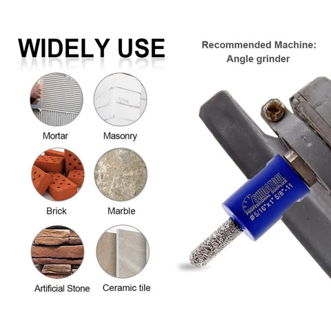 Pro Grade Diamond Mortar Raking Bit 5/16 Inch By 4 Inch for brickwork and masonry on angle grinder