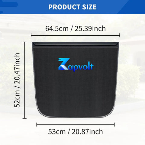 Heavy Duty Ev Charger Port Cover, 64.5cm x 52cm, Polyester, size dimensions for effective socket protection outdoors.