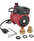 Heavy Duty Cast Iron Pressure Booster Pump With Automatic Hot Water Recirculation System 3/4 Inch Outlet 115V 60Hz Copper Motor with accessories.