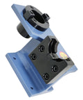 Universal CNC Tool Holder Tightening Fixture For Worktable Lightweight Compact Clamp For Horizontal And Vertical Tooling Rock Solid Tooling Jig That Fits Workbenches And Tool Carts Easy Setup And Steady Clamping, blue metal clamp