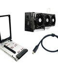 Top Shelf Rock Solid External Gpu Dock With Jhl7440 Chipset Bringing Blazing Fast 40Gbps Data Transfer To Hype Gaming Setups, eGPU enclosure with connectors and GPU.