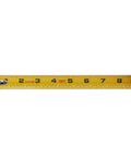 Bulk Six Pack 25 Ft Tape Measure With Easy Read Fractions One Eighth Increments showing 1 inch wide blade with fractions