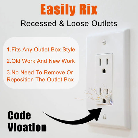 Six Pack One Half Inch Single Gang Outlet Box Extenders With Twenty Screws For Receptacles And Switches Blue Keeps Walls Neat And Flush