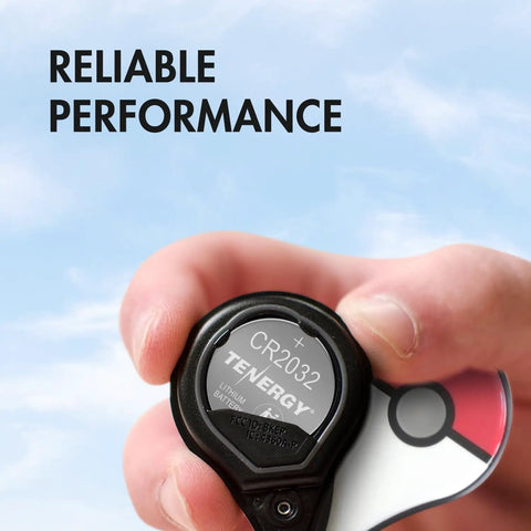 Premium CR2032 Lithium Button Coin Cell Batteries 10 Pack for AirTags held in hand, showing reliable performance for gadgets.