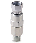 1/4 Inch By 1/4 Inch 3000 PSI Magnum Straight Hose Swivel For Spray Guns And Airless Hoses With Direct Mount Heavy Duty Twist Resistant Design