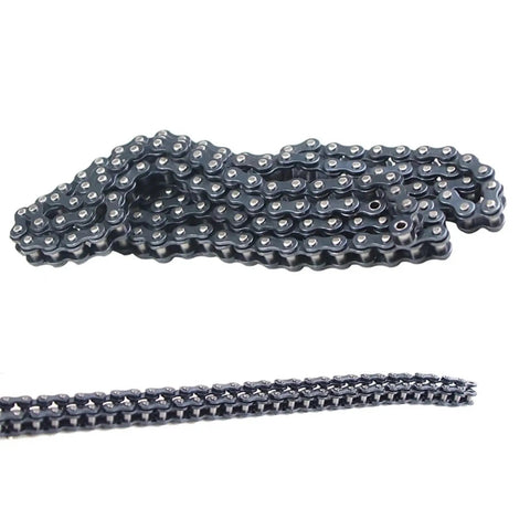 One Piece Simplex Roller Drive Chain With 6.35mm Pitch For Heavy Duty Industrial Gear Moves Silently Smooth And Reliably At 1.5m Or 5m Long With Half Full Buckle Join Design Perfect For Tough Jobs.