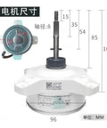 Variable Frequency DC Brushless External Motor FW30J ZL 310V 30W 900 Rpm For Air Conditioners with dimensions.