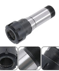 Heavy Duty 5C ER32 Collet Holder Chuck For CNC Milling And Lathe Work, Straight Extended Shank shown in steel and black finish