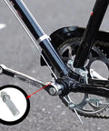 4 Pack Silver Crank Cotter Pins 9.5x40mm Wedge Center Pins for Mountain and Road Bikes installed on a bike crankset