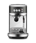 Next Level Semi Automatic Espresso Machine With Auto Frothing Wand For Barista Level Microfoam And Flawless Latte Art At Home In Sleek Black Stainless Steel Build Compact Kitchen Setup For Smooth Shots And Rich Crema Daily front view