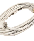 Outdoor Extension Cord For Landscape And Patio Use, Light Duty 16/3 Gauge, 20 Foot Power Cable with Neutral White Finish