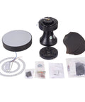 Crtohbnl Ceiling Fan with Light Control 6 Wind Speeds Reversible Fan parts including motor, blades, and light component.