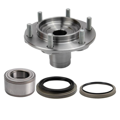 All-In-One Front Wheel Bearing And Hub Kit For Toyota 4Runner 4WD 1996-2002 Sequoia 4WD 2001-2007 Tacoma 1995-2004 Tundra 2000-2006